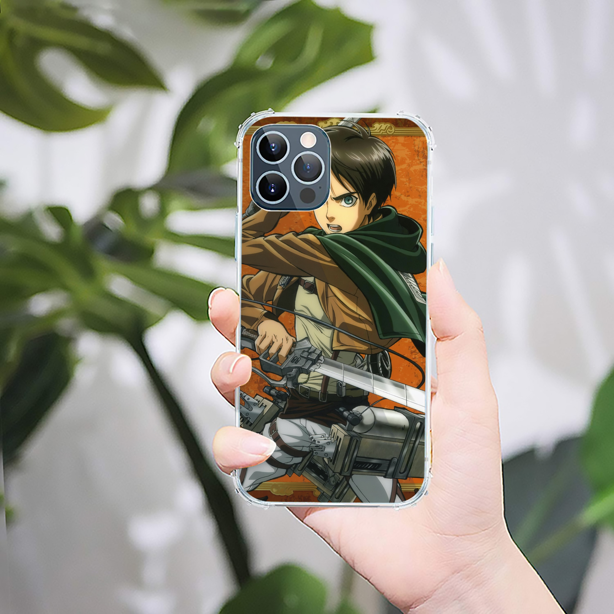 （画像用） 進撃の巨人 Attack on Titan 【iPhone 12シリーズ対応】透明スマホケース（クリアソフトケース）